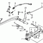 VT1100C Brake pedal @ gearshift pedal