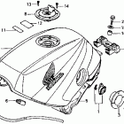 VFR750F Топливный бак