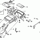 VFR750F Rear fender @ spark unit
