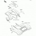 Bayou 300 4X4 (KLF300-C12) Decals(green)(klf300-c12)