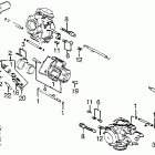 VF1100S Carburetor comp. parts