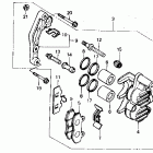 XR250R Передний тормозной суппорт