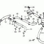 VF500C Патрубки охлаждения