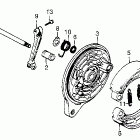 VT700C Задний тормоз