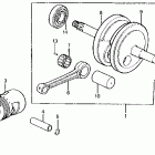 Z50R Коленчатый вал и Поршень