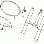 Z50R Front fork front fender