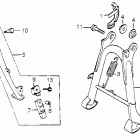 CB650SC Main stand @ side stand