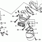CR250R Exhaust manifold 85