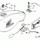 CB650SC Топливный бак