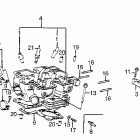 VF1100S Задняя головка цилиндров