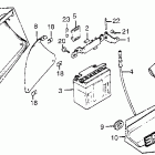 XL350R Side cover @ battery