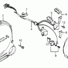 CB650SC Clutch cover @ pulse generator