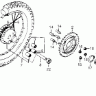 XL125S Заднее колесо
