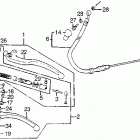 VF1100S Clutch master cylinder  @ clutch control lever