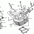 XL100S Cylinder head @ cylinder