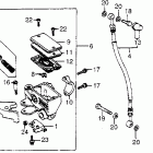 VT700C Главный тормозной цилиндр - передний