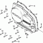 VF1100S Right crankcase c0ver