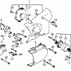 VF500C Крышка картера левая