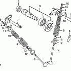 CB125S Распредвал и клапана
