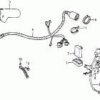 XR350R Wire harness @ c.d.i. unit  @ ignition coil 85