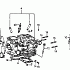 VF700F Задняя головка цилиндров