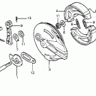 XR350R Задний тормоз