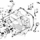XR200R Right crankcase cover 84-85