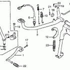 CB125S Main stand @ arm @ gearshift pedal