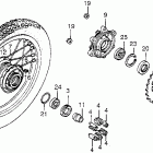 XL350R Заднее колесо