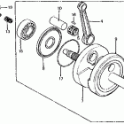 XL100S Коленвал и поршни