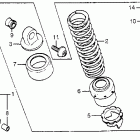 VF500C Задний амортизатор