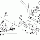 CB650SC Руль и панель переднего номера