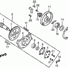 CB125S Oil pump @ oil filter