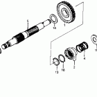 XR200R Kick start spindle 84-85
