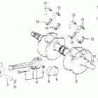 VF1100S Коленвал и поршни