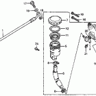 VF700F Задний тормозной цилиндр