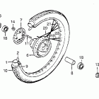 CB125S Переднее колесо