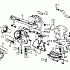 VF500C Carburetor components parts