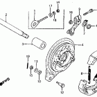 XL125S Задний тормоз