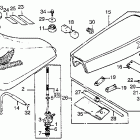 XR100 Tool kit @ fuel tank @ seat 83-84