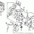 VF1000F Передний тормозной суппорт