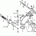 CR80R Выпускной коллектор