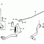 CR80R Gearshift pedal @ brake pedal @ kick starter arm