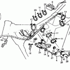 XR500R Wire harness @ c.d.i. unit  @ ignition coil