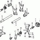CR60R Вилка переключения передач