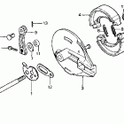 XR500R Задний тормоз