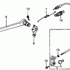 VF750F Brake pedal @ gearshift pedal