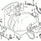 XR500R Топливный бак