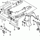 XR500R Swingarm @ chain case 81