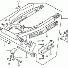 XR350R Swingarm @ chain case 83-84